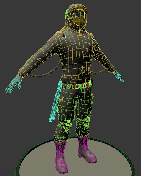 futuristic character 3d obj - Futuristic Character by cermaka